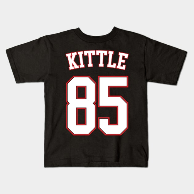 George Kittle Kids T-Shirt by Emma